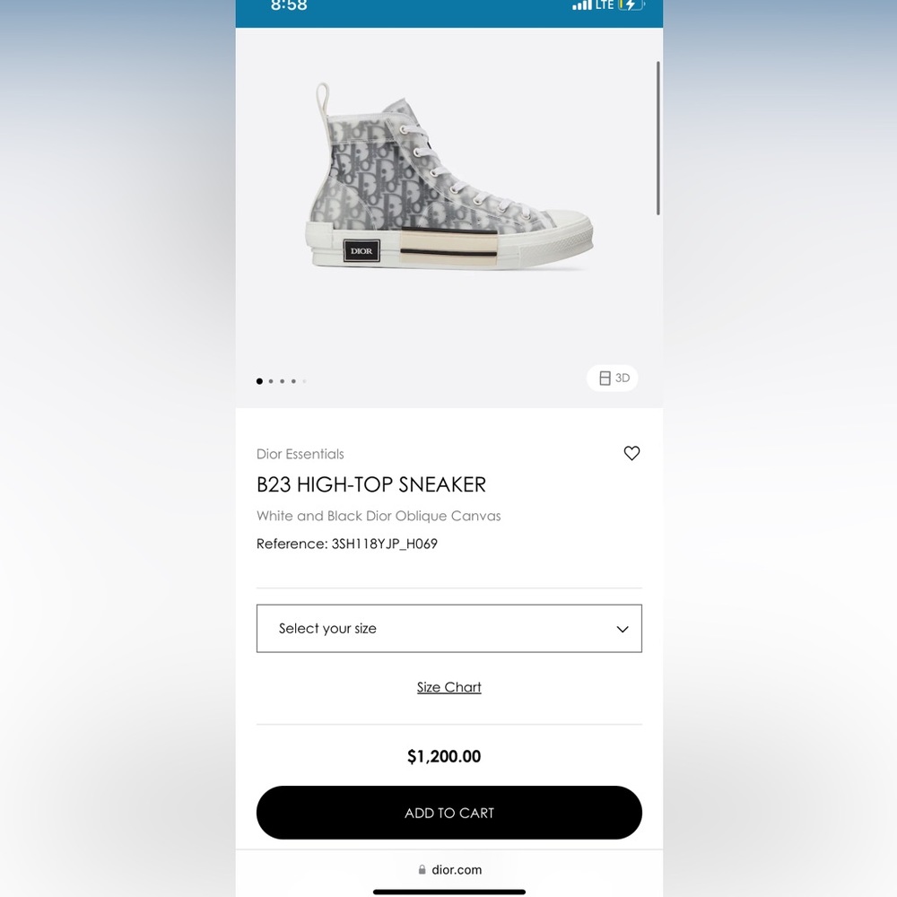 DIOR B23 High-Top Sneaker - Picture 6 of 6